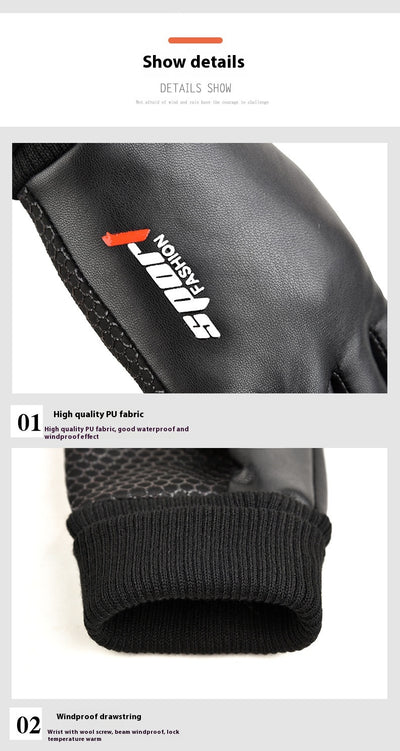 Guantes de Cuero para Hombre, Impermeables, Antideslizantes y para Pantalla Táctil - Image 19