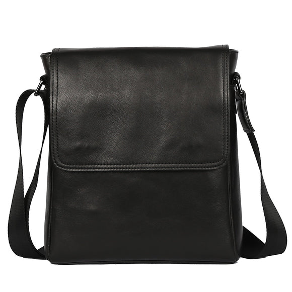 Mochila Ejecutiva de Cuero Genuino con Bolsa Crossbody Vertical de Alta Capacidad