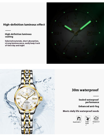 Reloj de Pareja Cuarzo Casual Resistente al Agua - Image 25