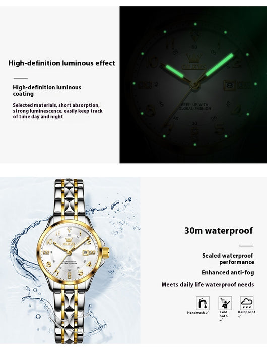 Reloj de Pareja Cuarzo Casual Resistente al Agua - Image 25