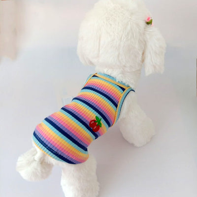 Chaleco Rayado de Cereza para Perros Pequeños - Image 6