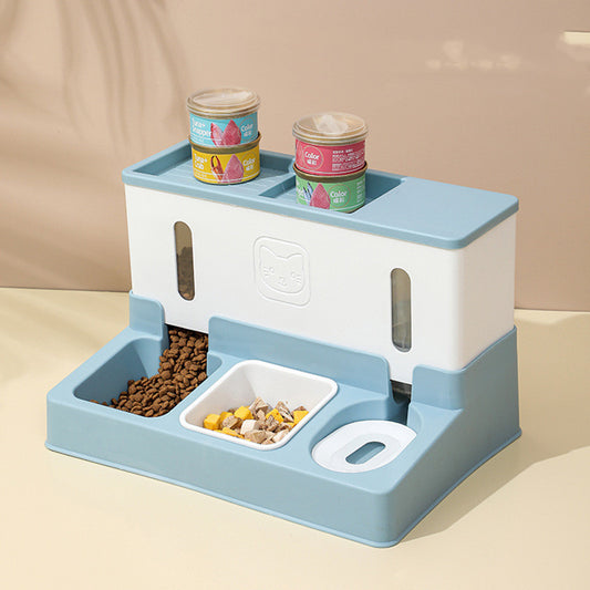 Comedero y Bebedero Automático para Gatos con Reabastecimiento Continuo