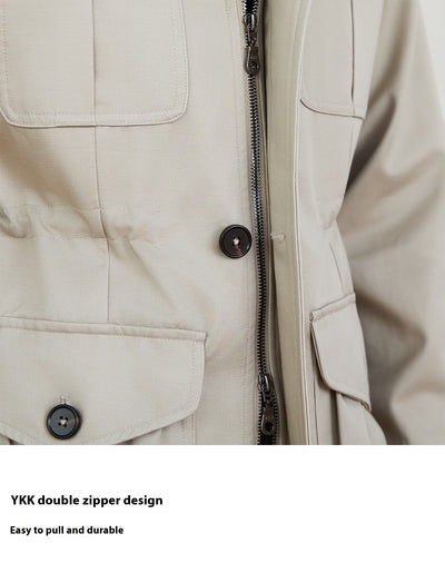 Chaqueta Safari Delgada con Control de Cintura para Hombre - Image 21