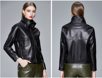 Chaqueta de Cuero Estilo Coreano para Mujer - Abrigo PU Elegante - Image 23