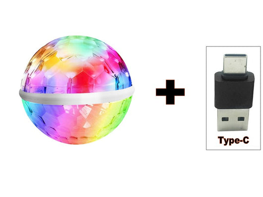 Luz LED RGB Giratoria para Móvil USB - Compatible Android y Apple - Image 5