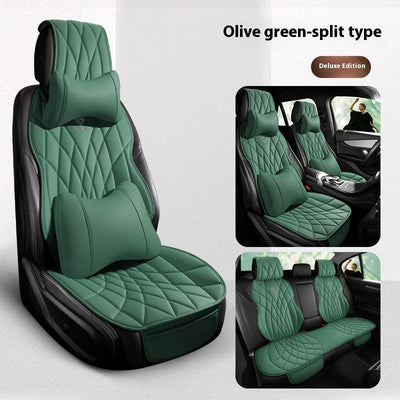Funda de Asientos de Cuero Premium para Auto - Juego Completo 5 Plazas - Image 28