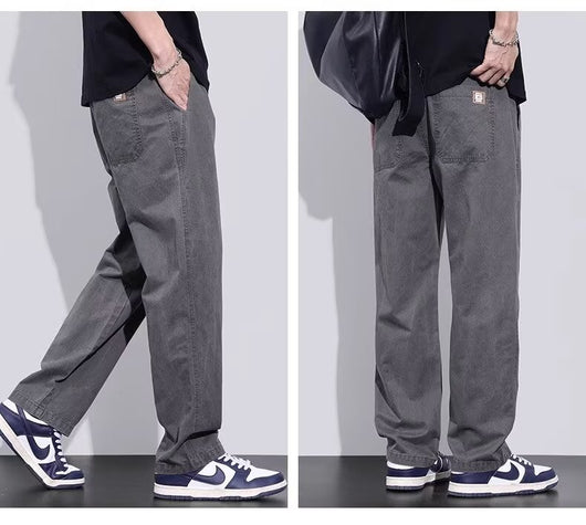 Pantalones de Trabajo Vintage Holgados para Hombre - Estilo Casual Americano - Image 12