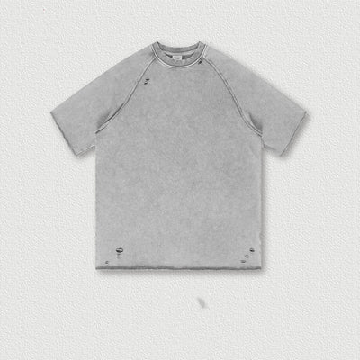 Playera Batik Desgastada de Algodón Terry para Hombre - Image 6