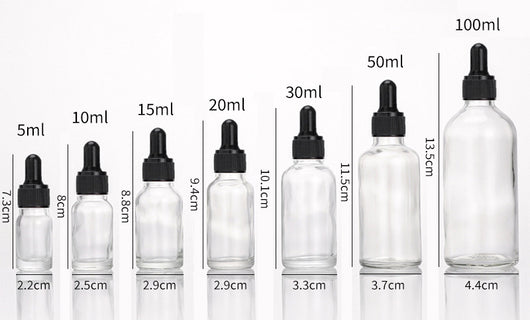 Botella Gotero de Vidrio Ámbar Protección Solar para Cosméticos - Image 5