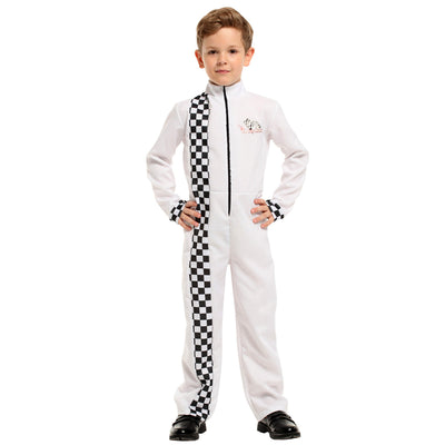 Disfraz de Corredor de Velocidad Blanco para Niños y Niñas - Image 5