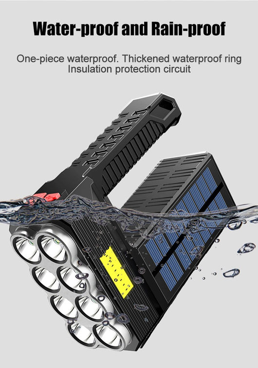 Linterna LED Recargable por Energía Solar con Puerto USB - Image 12