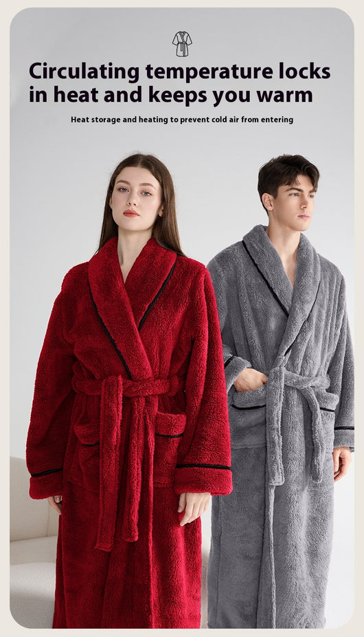 Bata Térmica para Parejas - Abrigo Grueso Otoño Invierno - Image 17