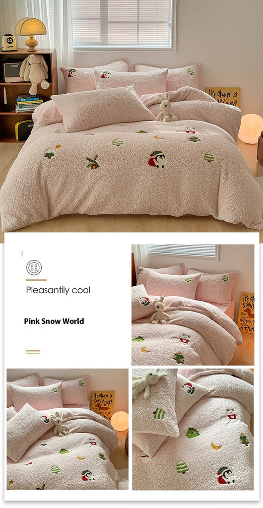 Conjunto Térmico Infantil de Cachemira Extra Grueso con Diseños Divertidos - Image 9