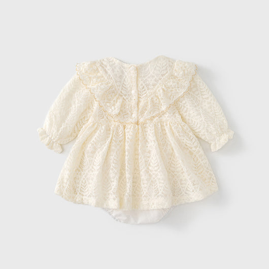 Mono Infantil de Encaje Manga Larga para Primavera y Otoño - Image 2