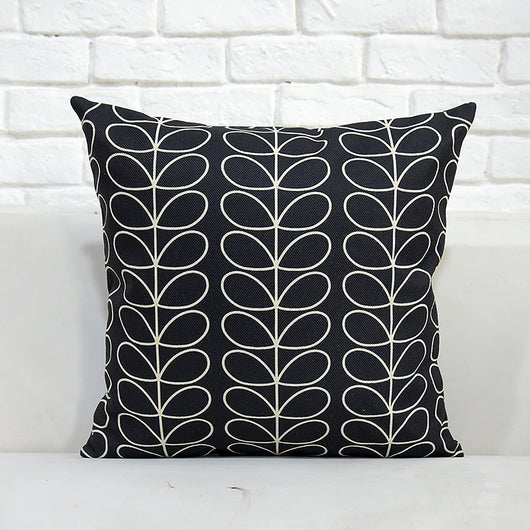 Almohada de Algodón y Lino con Diseño Floral y Pájaros - Image 12
