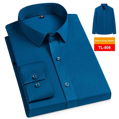 Camisa Casual Ejecutiva Manga Larga Stretch Sin Bolsillos - Image 10