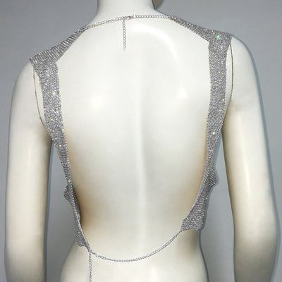 Blusa Elegante sin Mangas con Espalda Descubierta y Detalles de Cristal - Image 24