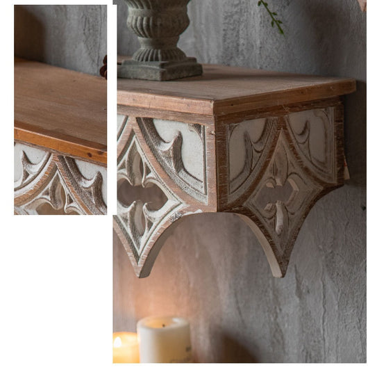 Estante Decorativo Floral Estilo Pastoral para Pared - Image 12
