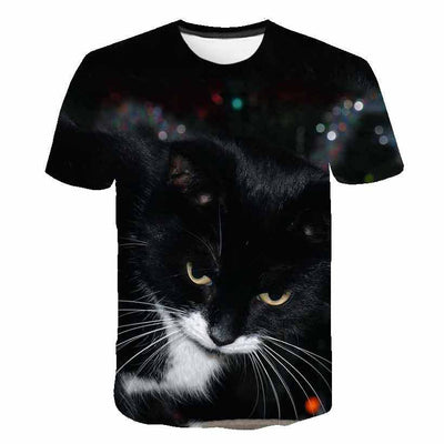 Playera de Verano para Niños Estampado Gatito Coreano - Image 6
