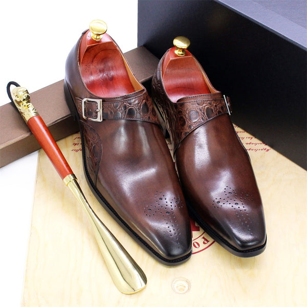 Zapatos de Cuero Ejecutivos Estilo Británico para Hombre - Casual Elegante Verano