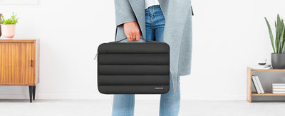 Bolsa Laptop de Algodón con Compartimiento Comprimible - Image 8