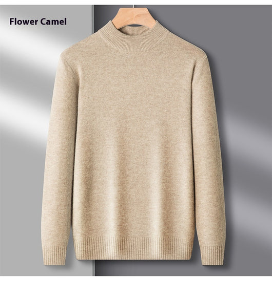 Suéter Cuello Alto Casual para Hombre - Diseño Minimalista Versátil - Image 31