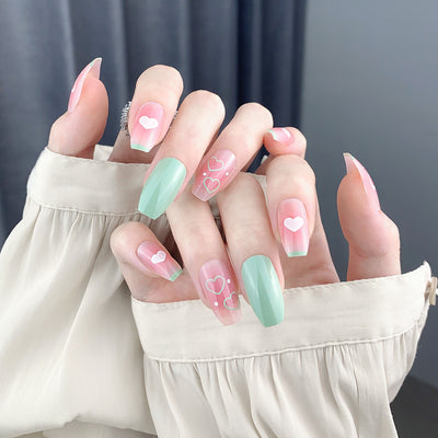 Uñas Postizas Diseño Tulipán Pintadas a Mano - Image 21