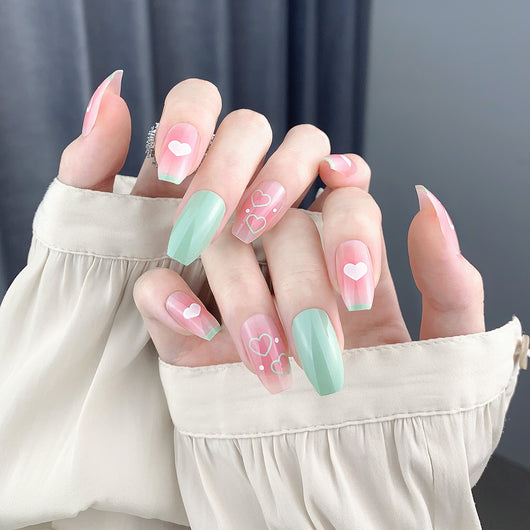 Uñas Postizas Diseño Tulipán Pintadas a Mano - Image 21