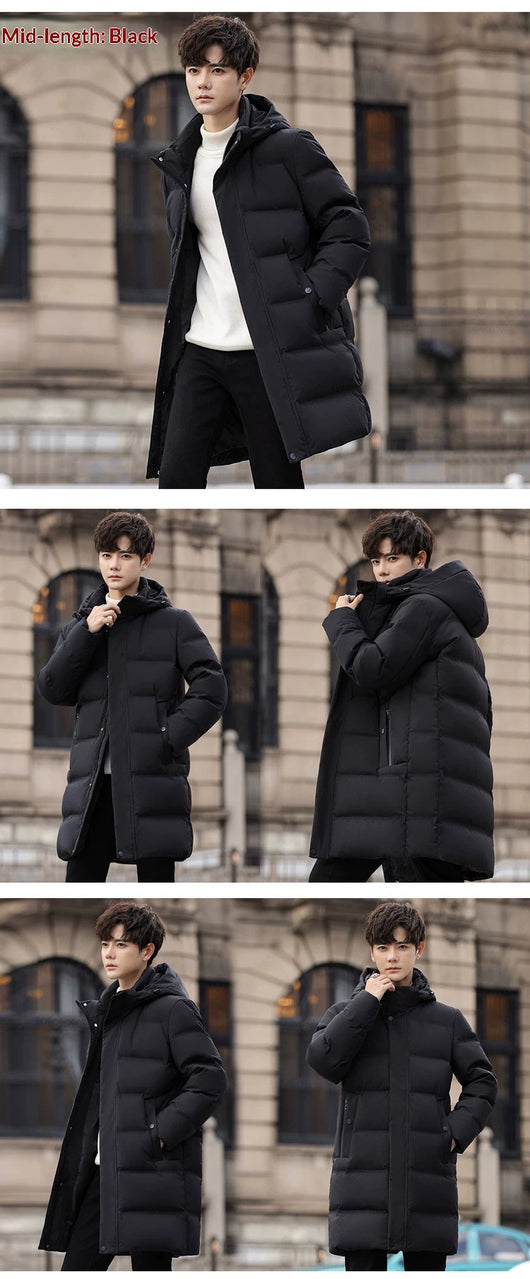 Abrigo de Invierno Ejecutivo para Hombre - Corte Moderno - Image 12
