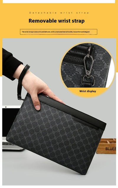 Bolso de Cuero Retro Negro para Hombre - Estilo Vintage - Image 12