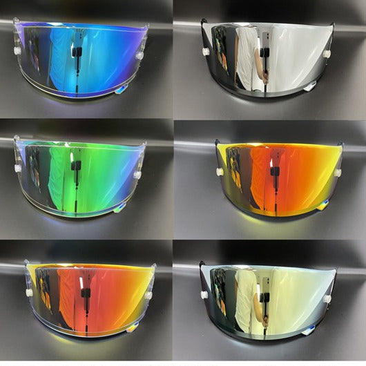 Lentes Electrochapados para Casco RYD - Set Completo con Protección Solar y Antivaho