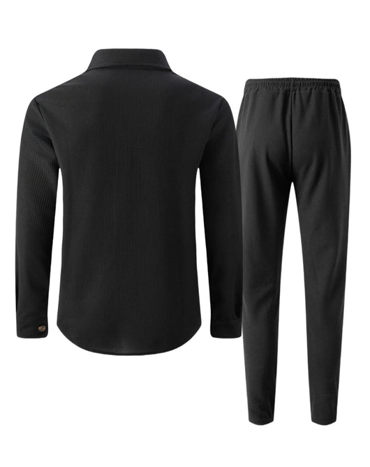 Conjunto de Dos Piezas: Cardigan y Pantalón Acanalado de Manga Larga - Image 24
