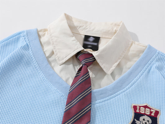 Camisa Polo College con Insignia para Hombre - Image 13