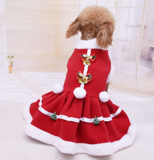 Falda Navideña de Felpa para Mascotas - Abrigo Térmico Grueso - Image 11