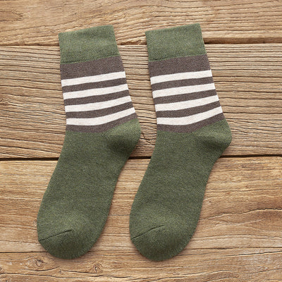 Calcetines de Lana Cálidos con Diseño Artístico - Tubo Alto Estudiante - Image 2