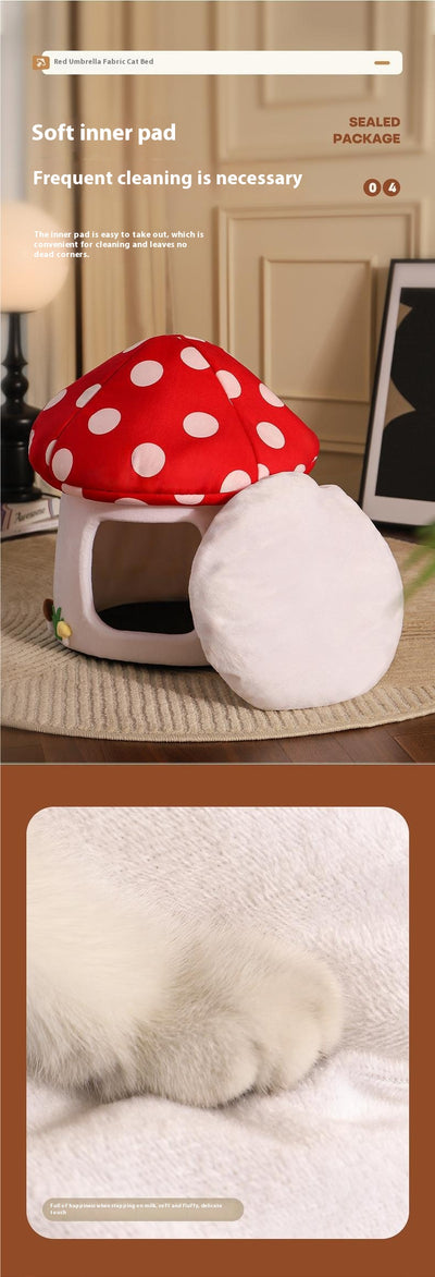 Cama Semiencerrada para Gatos Cuatro Estaciones - Diseño Acogedor - Image 9
