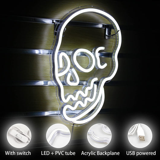 Calavera LED Neón para Decoración de Halloween - Image 9