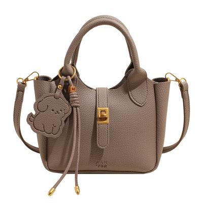 Bolsa Mensajera de Moda Estilo Bucket - Portátil y Versátil - Image 8