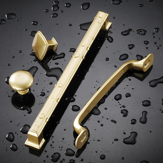 Tirador Dorado para Puertas, Cajones y Armarios - Diseño Elegante de Una Perforación - Image 9