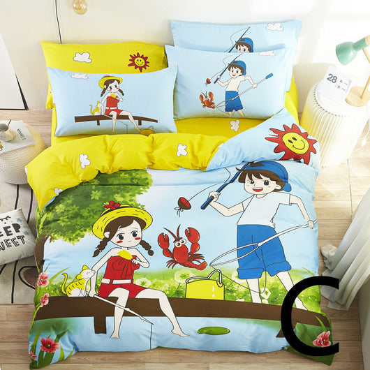 Juego de Cama Infantil con Diseños Animados Divertidos - Image 4
