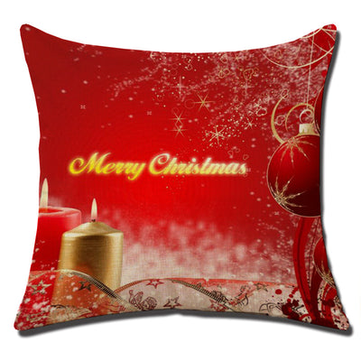 Funda de Cojín Navideño de Algodón y Lino - Image 11