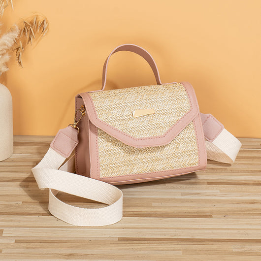 Bolsa Crossbody Cuadrada Pequeña con Lentejuelas Tejidas - Image 7