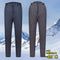 Pantalones de Algodón Grueso Cintura Alta Oversized Rectos para Hombre