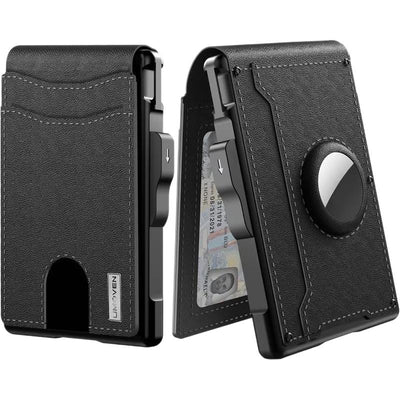 Cartera Hombre Portacédulas Gran Capacidad Fibra Carbono Metal - Image 6