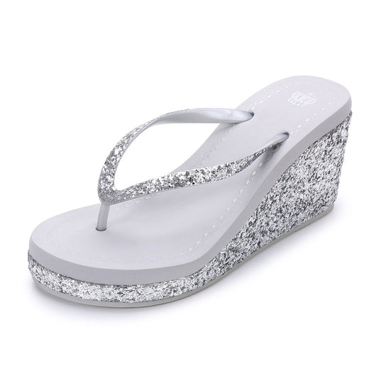 Pantuflas de Tacón Alto con Lentejuelas y Cristales para Mujer - Image 10