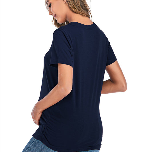 Blusa Premamá Cuello Redondo Largo con Estampado de Tobillos - Image 16