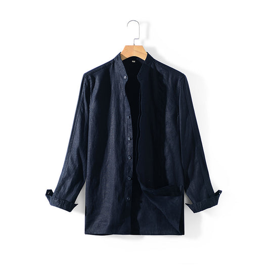 Camisa de Lino Suelta Casual para Hombre - Image 9
