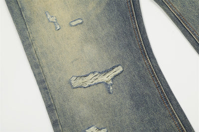 Pantalones Vaqueros Rotos Estilo Punk Retro para Hombre - Image 15