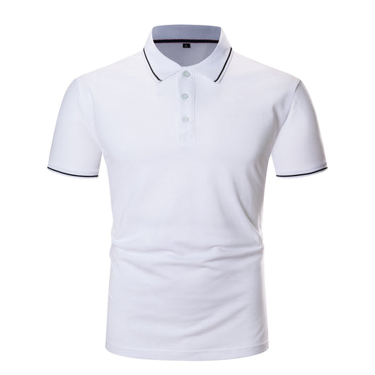 Camisa Casual de Solapa con Manga Corta Absorbente - Image 7