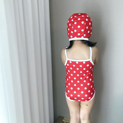 Traje de Baño Enterizo para Bebé Niña con Capucha y Lunares - Image 11